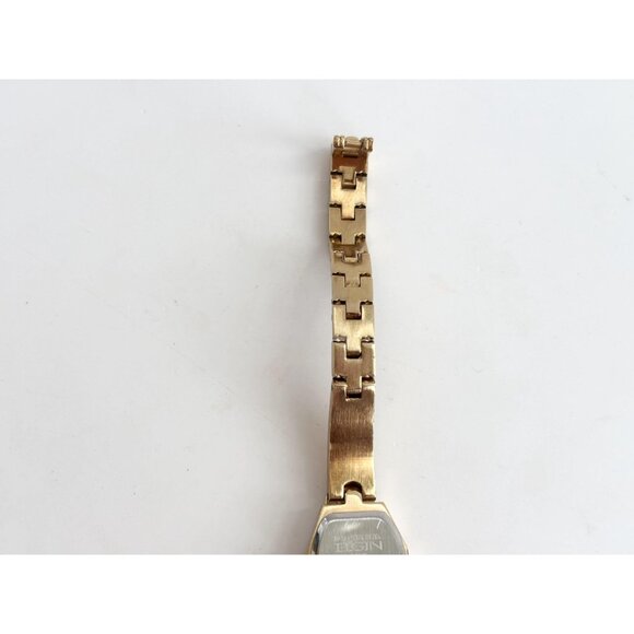 ELGIN EG075 Gold Diamond Mother of Pearl Ladies Vintage Wristwatch 17mm - WORKS! - Picture 6 of 11